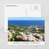 Azoren Postkarte (Vorne/Hinten)
