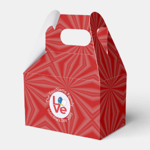 Azoren Rot LOVE Flag Personalisiert Geschenkschachtel