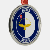 Azoren-RundEmblem Ornament Aus Metall (Rechts)