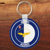 Azoren-RundEmblem Schlüsselanhänger (Vorderseite)