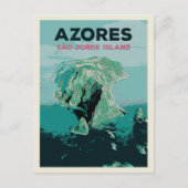 Azoren Saint Jorge Insel, Portugal Illustration Postkarte (Vorderseite)