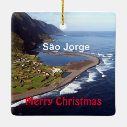 Azoren: Sao Jorge Panorama Weihnachtsschmuck (Rückseite)