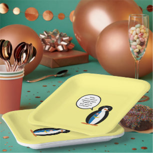 Azoren sprechende Ms Penguin Personalisiert  Pappteller