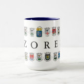 Azoren-Stadtmantel bewaffnet Tasse (Zentrum)
