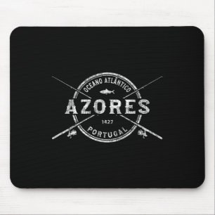 Azoren Vintage gekreuzte Angelruten  Mousepad