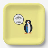 Azoren Vortrag von Penguin Personalisiert Pappteller (Vorderseite)