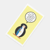 Azoren Vortrag von Penguin Personalisiert Serviette (Ecke)