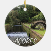 Azoren: Weihnachtsdekoration Keramik Ornament (Hinten)