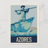 Azoren Whale Jäger - Beispiel Portugal Postkarte (Vorderseite)