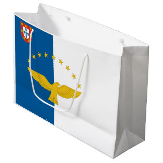 Azorenflagge insgesamt große geschenktüte