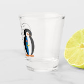 Azorenflagge Vortrag von Frau Penguin-Shotglas Schnapsglas (Rechts)