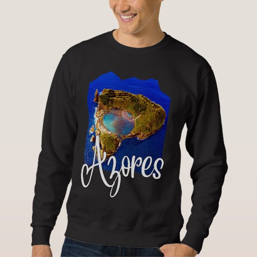 Azores Flag Patriotic Portuguese Roots Azores Souv Sweatshirt (Vorderseite)