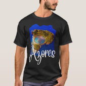Azores Flag Patriotic Portuguese Roots Azores Souv T-Shirt (Vorderseite)