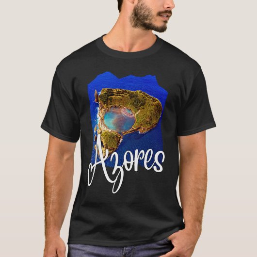 Azores Flag Patriotic Portuguese Roots Azores Souv T-Shirt (Vorderseite)