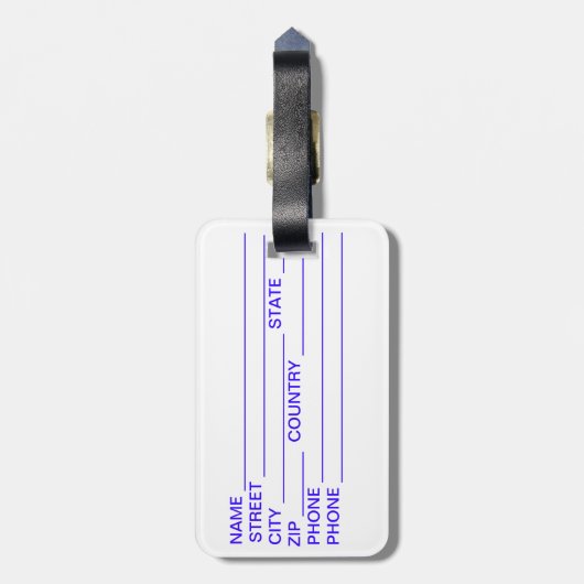 AZORES* Gepäckmarke Gepäckanhänger (Rückseite vertikal)