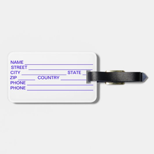 AZORES* Gepäckmarke Gepäckanhänger (Rückseite horizontal)