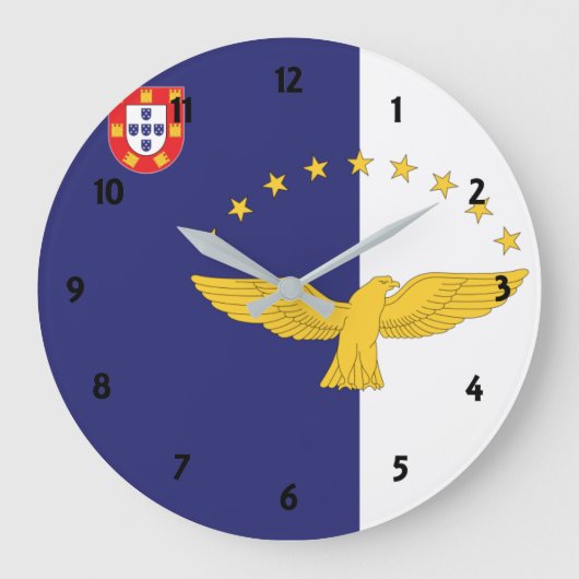 azores große wanduhr (Vorderseite)