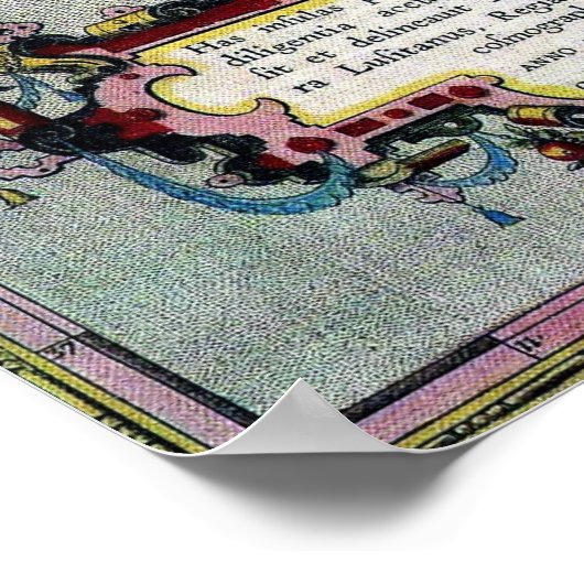 Azores Historic Map Poster (Ecke)