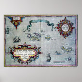 Azores Historic Map Poster (Vorne)