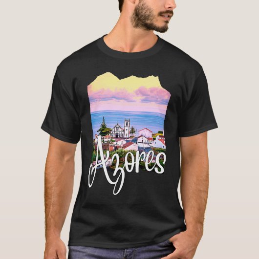 Azores Portugal Portuguese Roots Azores Souvenirs T-Shirt (Vorderseite)