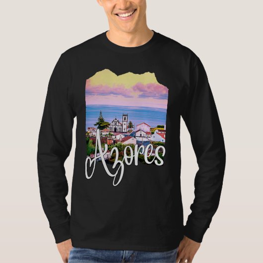 Azores Portugal Portuguese Roots Azores Souvenirs T-Shirt (Vorderseite)