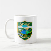 Azores Portugal Travel Badge Mug – Scenic Lagoa da Kaffeetasse (Links)