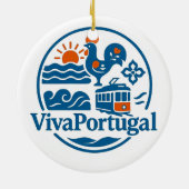 Azores Portugal Travel Badge Ornament – Two-Sided (Hinten)