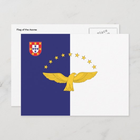 Azores Postkarte (Vorne/Hinten)