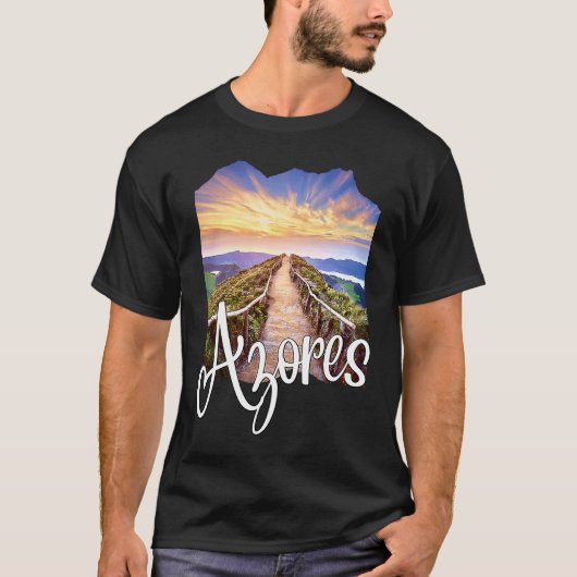 Azores Souvenirs Portuguese Roots Azores T-Shirt (Vorderseite)