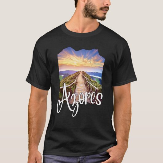 Azores Souvenirs Portuguese Roots Azores T-Shirt (Vorderseite)