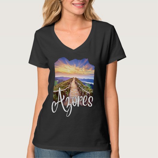 Azores Souvenirs Portuguese Roots Azores T-Shirt (Vorderseite)