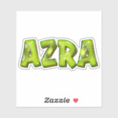 Azra Name Kiwi Design Aufkleber Sticker (Blatt)