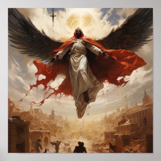 Azrael Floating Over Humanity - Poster (Vorne)