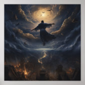 Azrael Floating Over Humanity Poster - Celestial (Vorne)