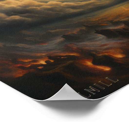 Azrael schweben über Humanity Poster - Atemberaube (Ecke)