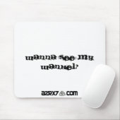AZRX7sticker, wollen, um mein wankel zu sehen? Mousepad (Mit Mouse)