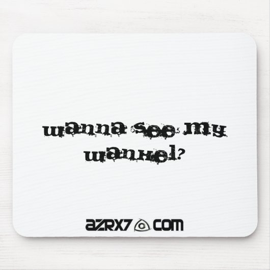 AZRX7sticker, wollen, um mein wankel zu sehen? Mousepad (Vorne)
