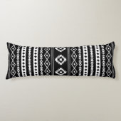 Aztec 2Way Black & White Mixed Motifs (V) Muster Seitenschläferkissen (Vorderseite)