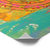 Aztec Abstrakt Poster (Ecke)