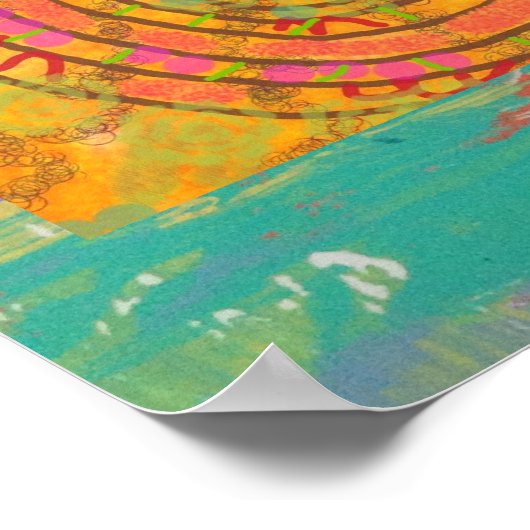 Aztec Abstrakt Poster (Ecke)