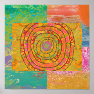 Aztec Abstrakt Poster