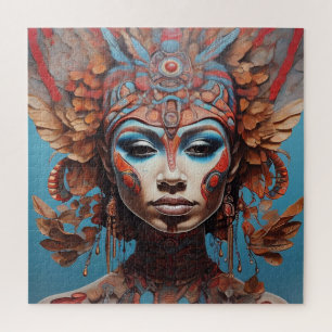 Aztec Abstrakt Vibranal Fusion Art Puzzle