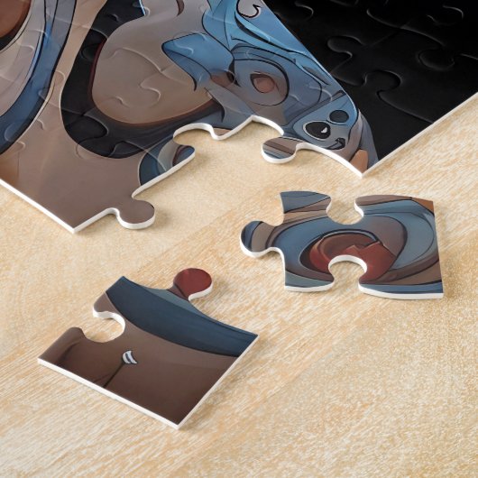 Aztec Abstrakt Vibranal Fusion Art Puzzle (Seite)