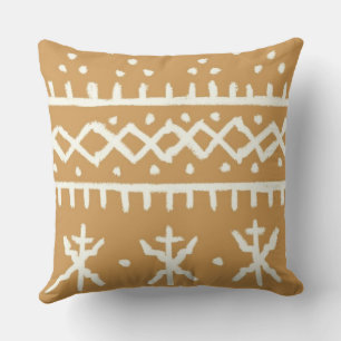 Aztec African Ancient Folk Pattern Throw Kissen