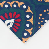 Aztec Allure: Stamm gestreift Elegance Fleecedecke (Ecke)