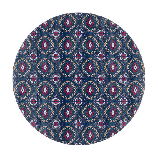 Aztec Allure: Stamm gestreift Elegance Schneidebrett (Vorderseite)