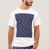 Aztec Allure: Stamm gestreift Elegance T-Shirt (Vorderseite)