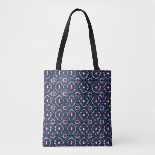 Aztec Allure: Stamm gestreift Elegance Tasche (Vorderseite)