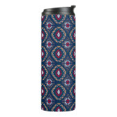 Aztec Allure: Stamm gestreift Elegance Thermosbecher (Nach links gedreht)