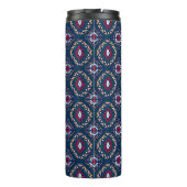 Aztec Allure: Stamm gestreift Elegance Thermosbecher (Rückseite)